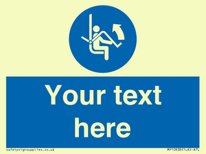 Custom Mandatory: Open safety bar of chairlift